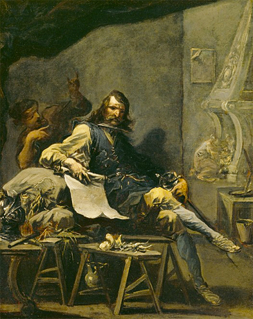 Satyre du gentilhomme dans la misère, 1719-1725, Alessandro Magnasco, Detroit, Institute of Arts