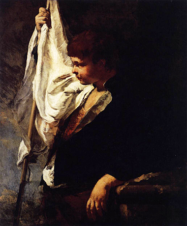 Le Porte-drapeau, vers 1742, Giambattista Piazzetta