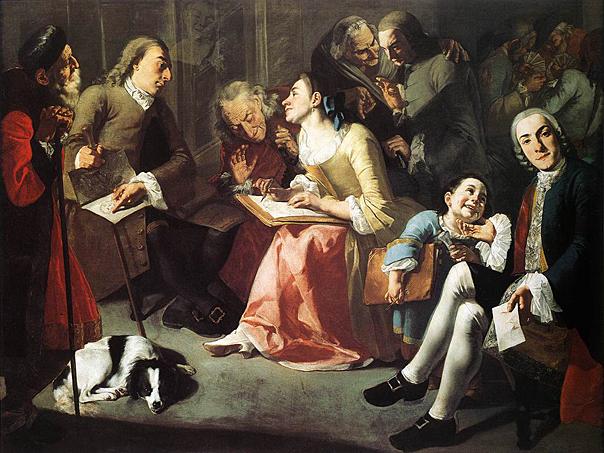 La leçon de dessin, c. 1750, Gaspare Traversi