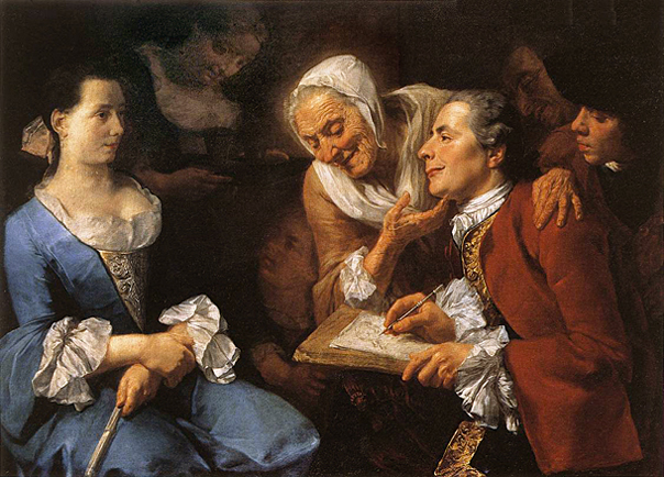 La sesión de retrato, 1754, Gaspare Traversi