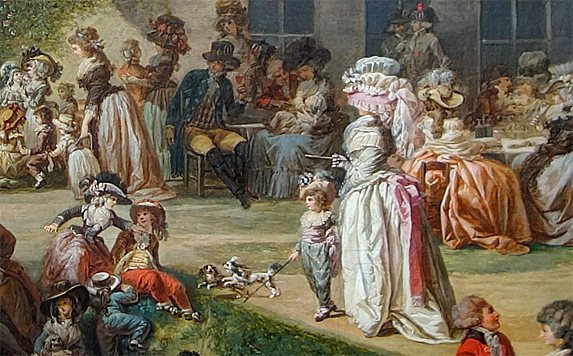 Una fiesta en el Coliseo, Watteau de Lille, detalle