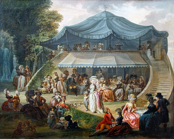 Una fiesta en el Coliseo, óleo sobre lienzo, 76.5 x 92.3 cm., François Watteau, llamado Watteau de Lille