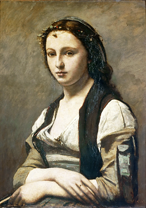 La mujer con la perla, c. 1869, Camille Corot 