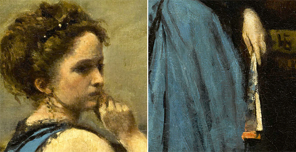 Camille Corot, La dama de azul, 1874