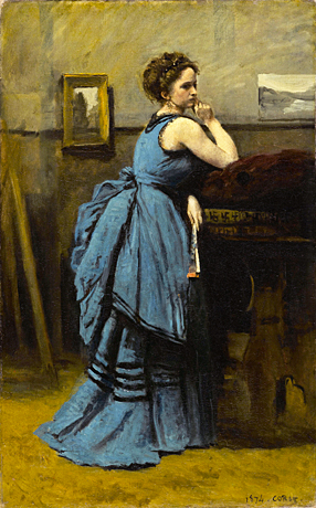 La dama de azul, 1874, Camille Corot 