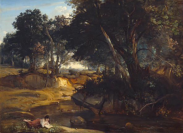 Camille Corot, Vue prise dans la forêt de Fontainebleau, 1830