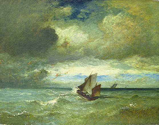 Mar agitado, c. 1870, Jules Dupré