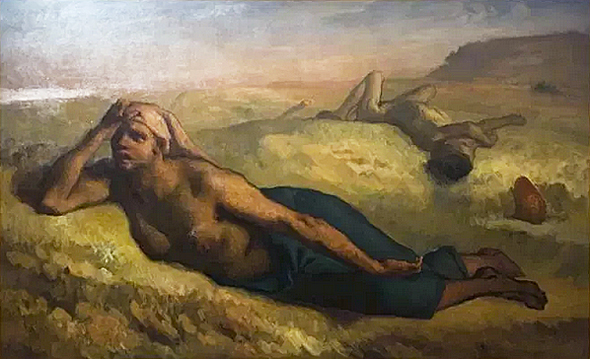 Jean-François Millet, Agar e Ismael, detalle, 1848-1849, La Haya, The Mesdag Collection