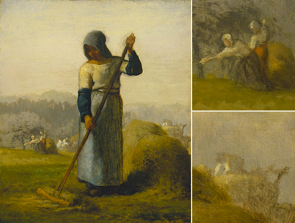 Jean-François Millet, Mujer con rastrillo