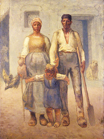 Jean-François Millet, La familia del campesino, 1871-1872