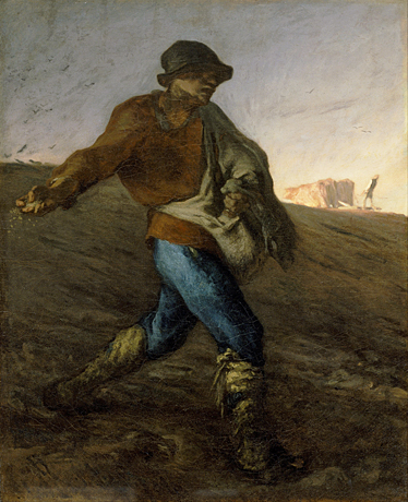 El sembrador, 1850, Jean-François Millet