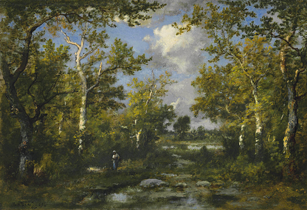 Claro en el bosque de Fontainebleau, 1869, Narciso Díaz de la Peña