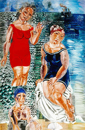 Las Trois Baigneuses, 1919, Raoul Dufy, París, Centro Pompidou-MNAM