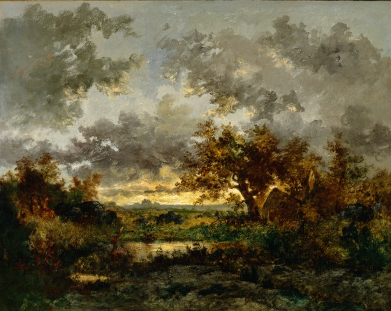 La hutte des charbonniers, vers 1850, Théodore Rousseau