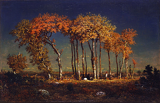 Groupe de chênes à Apremont, Théodore Rousseau