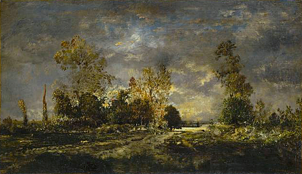 Route dans la forêt de Fontainebleau, Théodore Rousseau