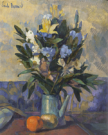 Emile Bernard, Nature morte aux fleurs dans un pot