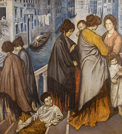 Émile Bernard, Sur un pont de Venise