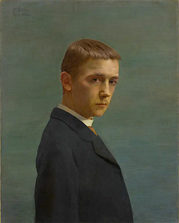 Autorretrato a la edad de veinte años, 1885, Félix Vallotton, Lausanne, Musée cantonal des Beaux-Arts