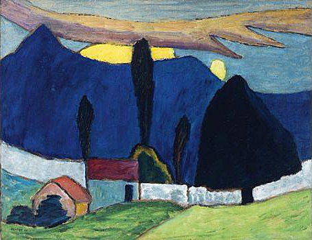 Paysage au mur blanc, c.1910, Gabrielle Münter, Hagen, Osthaus Museum