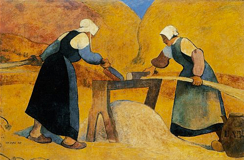 Las cortadoras de lino, 1889, Meijer de Haan