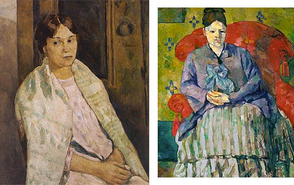 Retrato de Andrée Fort, Émile Bernard; Hortense Fiquet, Paul Cézanne