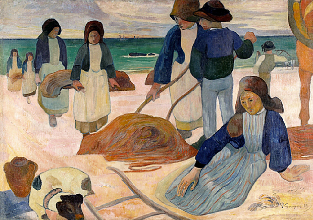 Los recolectores de algas, 1889, Paul Gauguin