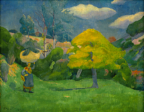 Mujer bretona descendiendo al lavadero, 1890, Paul Sérusier