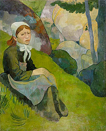 Paul Sérusier, Solitude ; La Ramasseuse de Fougères, 1891