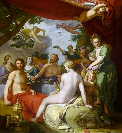 Le Banquet de noces de Thétis et Pélée, 1638, Abraham Bloemaert, La Haye, De Mauritshuis