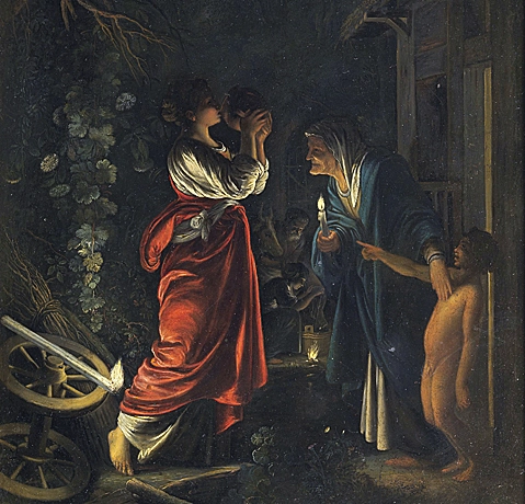 Cérès a la recherche de sa fille Proserpine, vers 1605, Adam Elsheimer, Madrid, Museo del Prado