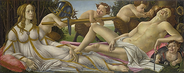 Venus y Marte, c. 1483, Sandro Botticelli, Londres, National Gallery