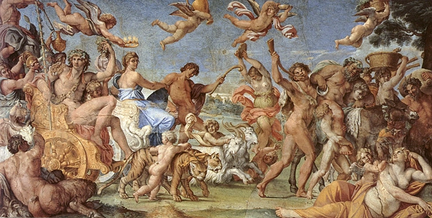 El triunfo de Baco, 1597-1602, Annibale Carracci, Roma, Palazzo Farnese