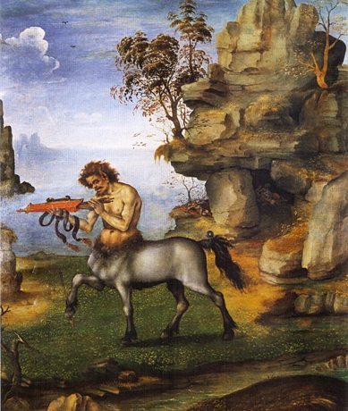 Centauro en un paisaje, c. 1490, Filippino Lippi, Oxford, Christ Church Picture Gallery