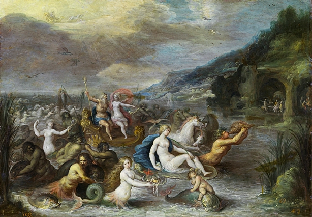 Neptuno y Anfitrite, siglo XVII, Frans Francken II, Madrid, Museo del Prado