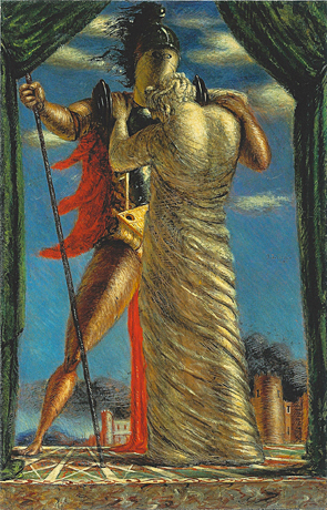 Due figure mitologiche, 1927, Giorgio de Chirico, Colección privada