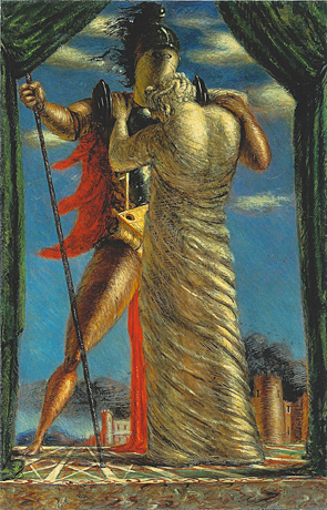 Due figure mitologiche, 1927, Giorgio de Chirico, Collection privée