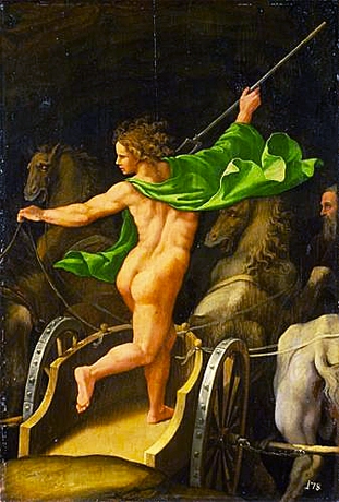 Plutón en su carro, 1532-1536, Giulio Romano, Viena, Kunsthistorisches Museum