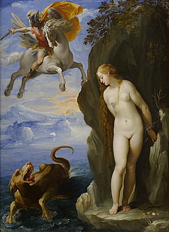 Perseo y Andrómeda, siglo XVII, Giuseppe Cesari