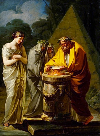 Offrande à Vesta, 1771, attribuée à Francisco de Goya