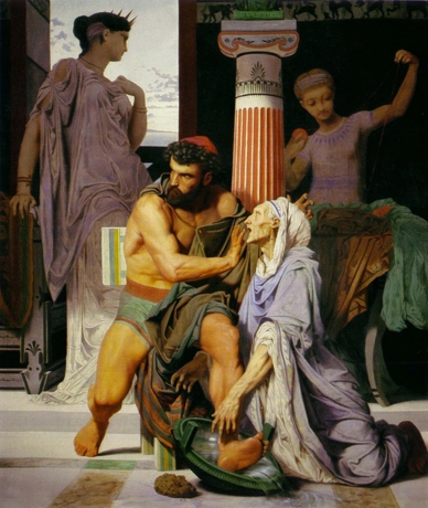 Ulises es reconocido por Euriclea, 1849, Gustave Boulanger