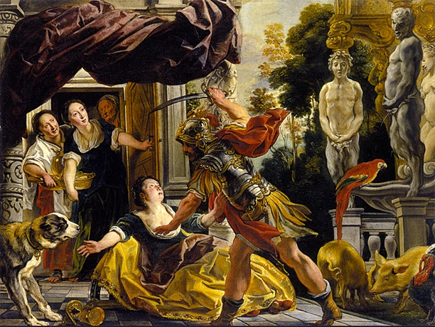 Ulises y Circe, c. 1630-1635, Jacob Jordaens, Basilea, Kunstmuseum