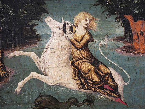 El rapto de Europa, detalle, 1475, Liberale da Verona, París, Museo del Louvre
