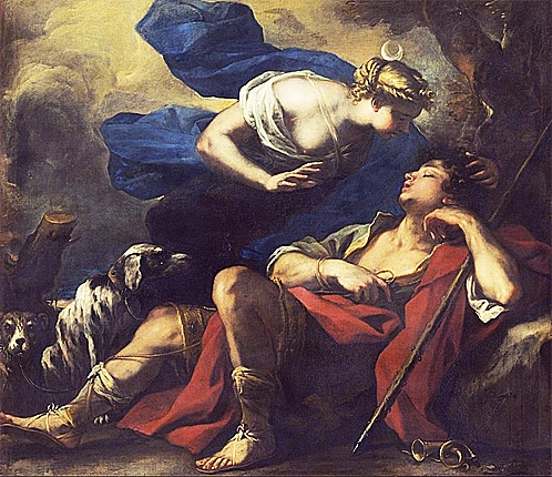Diane et Endymion, 1675-1680, Luca Giordano, Vérone, Museo de Castelvecchio