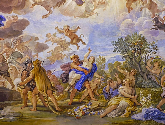 El rapto de Proserpina, 1684-1686, fresco, Luca Giordano, Florencia, Palazzo Medici-Riccardi.