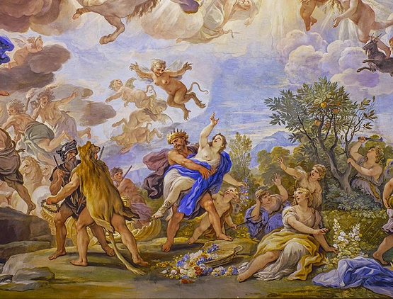 L’Enlèvement de Proserpine, 1684-1686, fresque, Luca Giordano, Florence, Palazzo Medici-Riccardi