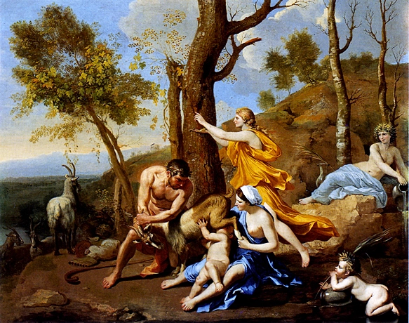 La Nourriture de Jupiter ou l’Enfance de Jupiter, vers 1636, Nicolas Poussin, Londres, Dulwich Picture Gallery