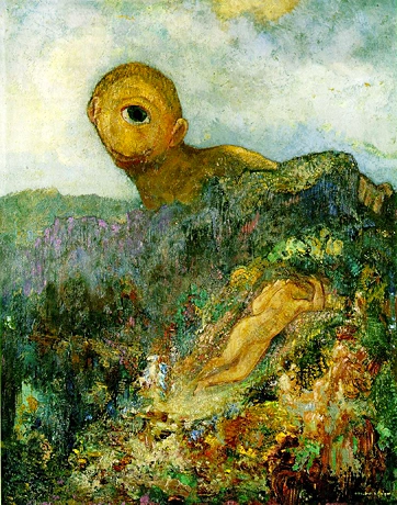 El cíclope, c. 1898-1900, Odilon Redon, Otterlo, Museo Kröller-Müller