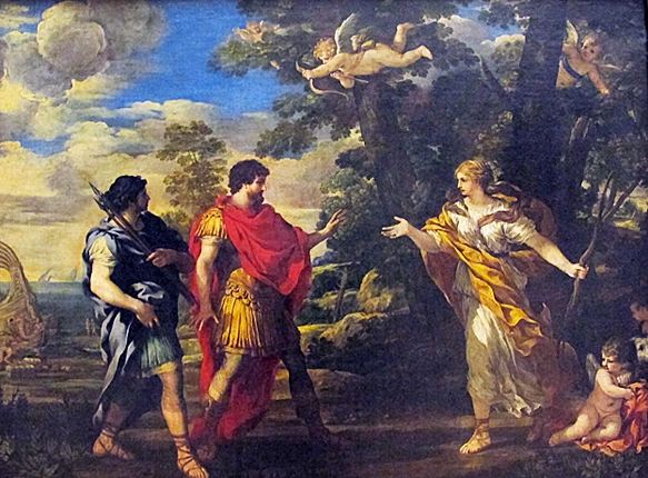 Vénus apparaît a Énée, 1630-1635, Pietro de Cortona, Paris, musée du Louvre