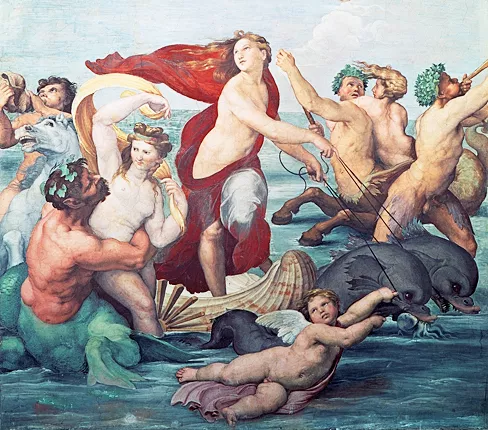 Triunfo de Galatea, 1512, Rafael, Roma, Villa Farnesina